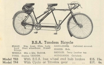 From 1936 BSA Catalogue