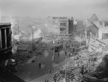 The aftermath of the Coventry Blitz