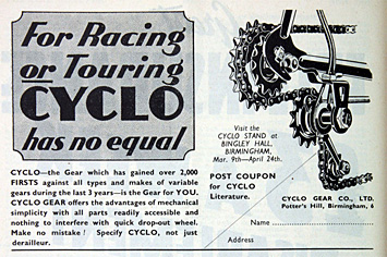 Cyclo Gear Advert