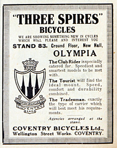 1927 Three Spires Advert